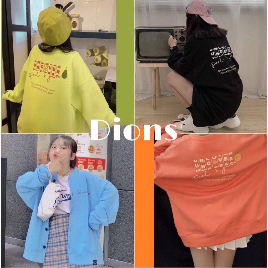 Áo khoác jacket cadigan uncover full tag hãng có 7 màu nam nữ unsex