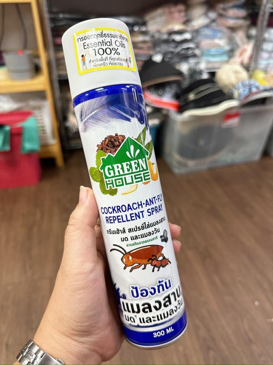 01 Chai Xịt Đuổi Chuột - Thằn Lằn - Gián Kiến GREEN House Thái Lan