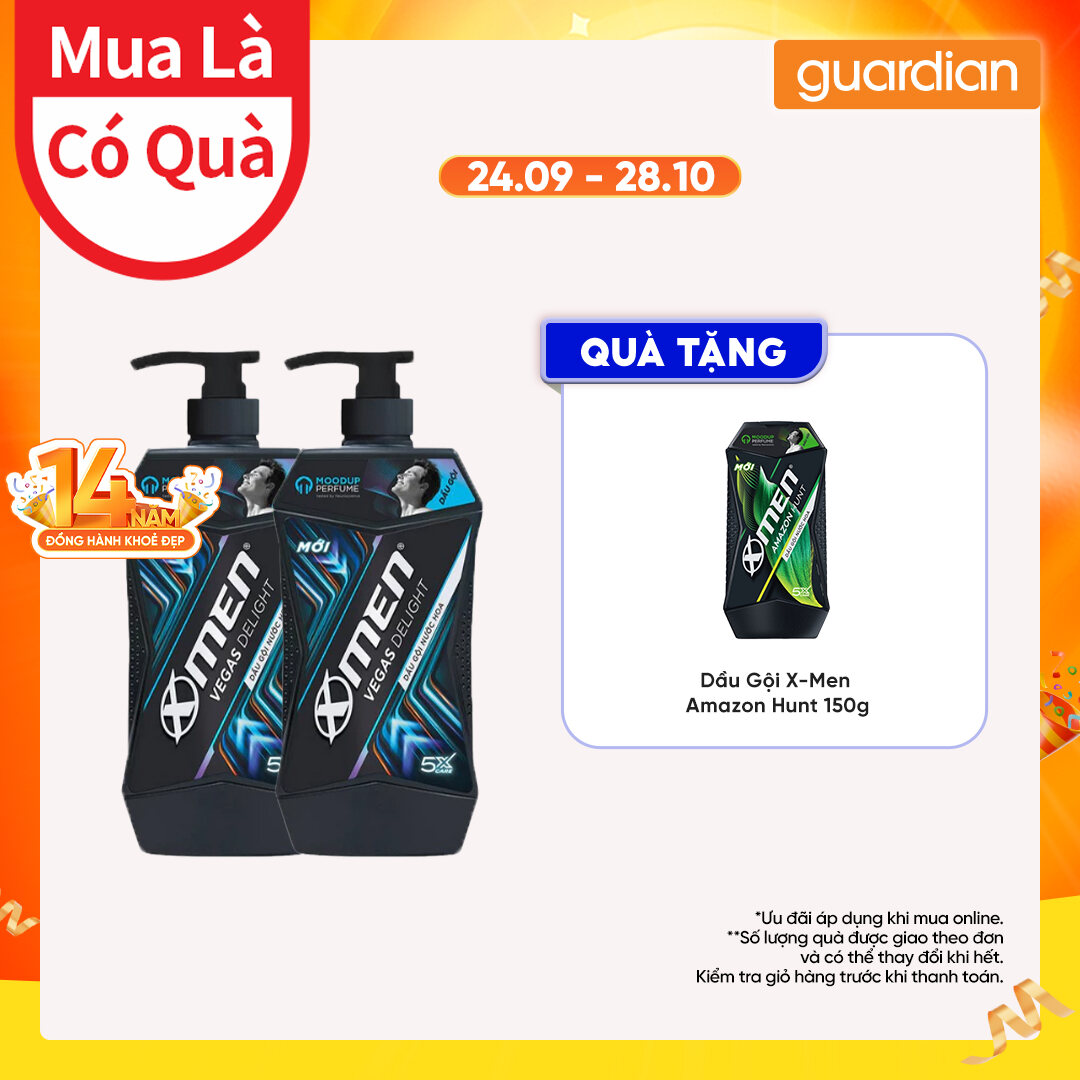 Combo 2 Dầu Gội/ Tắm Gội X-Men 630Gr Guardian Việt Nam