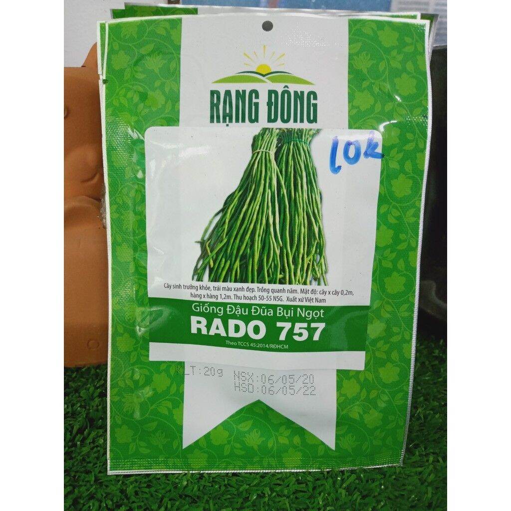Hạt giống Đậu Đũa Bụi Ngọt 757- Siêu trái,nhanh thu hoạch