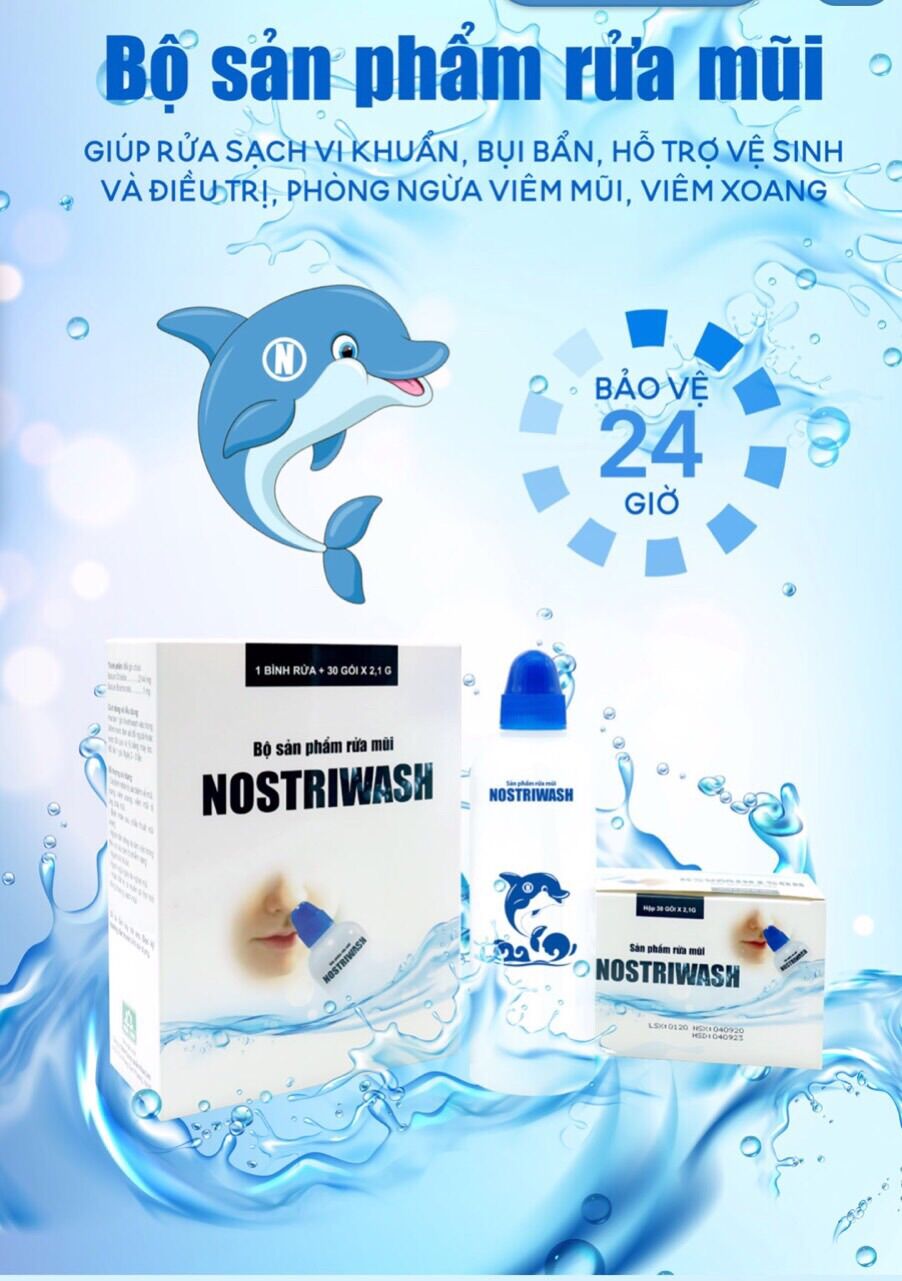 BỘ RỬA MŨI NOTRIWASH (có sẵn 30 gói muối pha rửa)