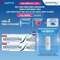 Bộ 2 Kem đánh răng SENSODYNE Gentle Whitening 100g giúp giảm ê buốt hiệu quả và làm trắng răng tự nhiên