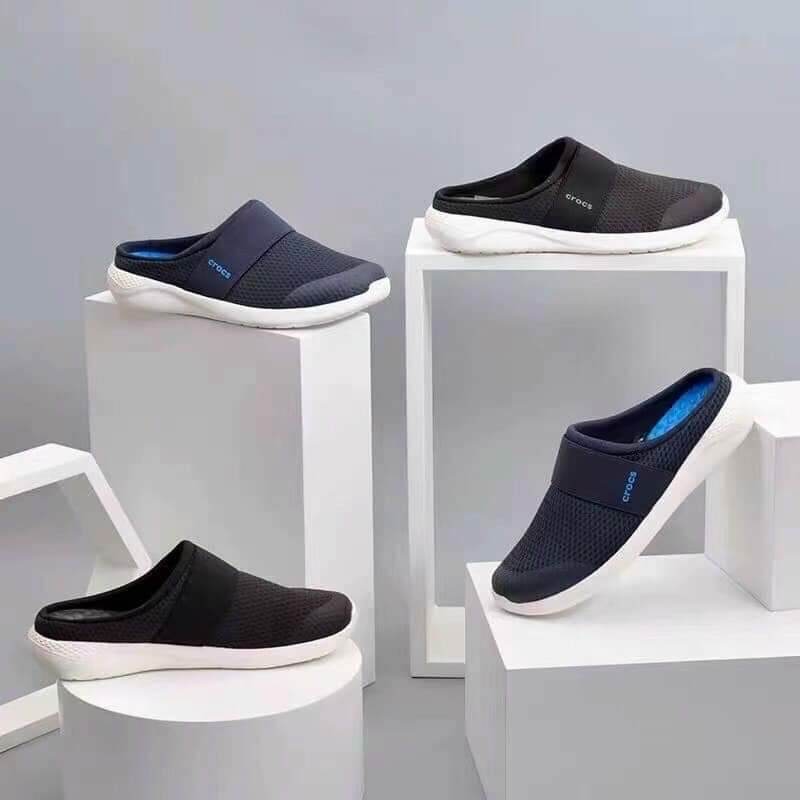 Giày sục nam crocs literide mule màu navy