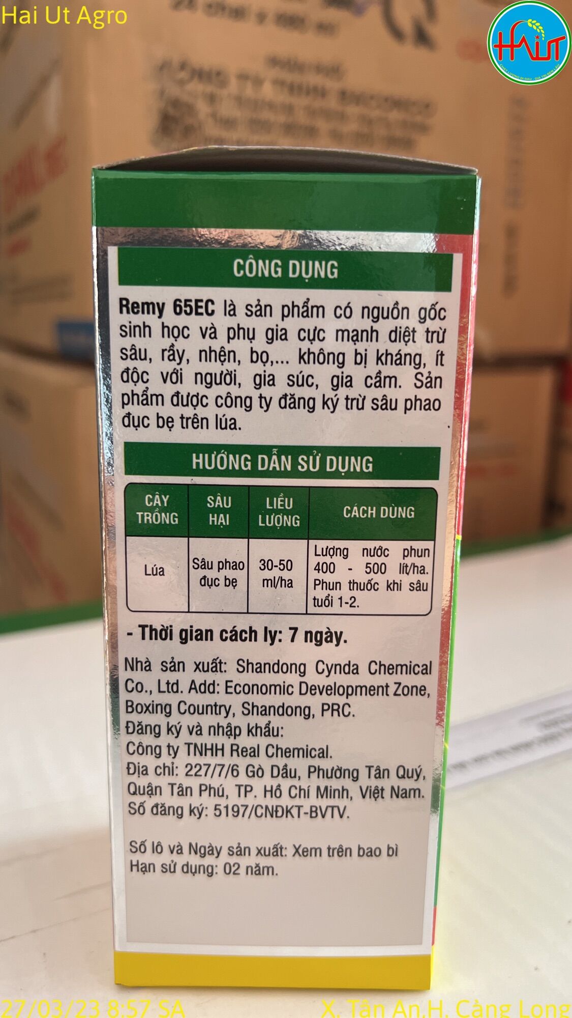 Thuốc Trừ Sâu Sinh Học REMY 65EC BACONCO