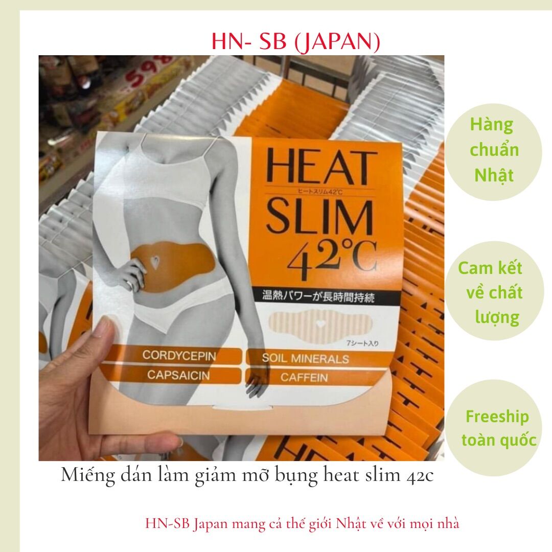 Miếng dán làm tan mỡ bụng Heat slim 42c