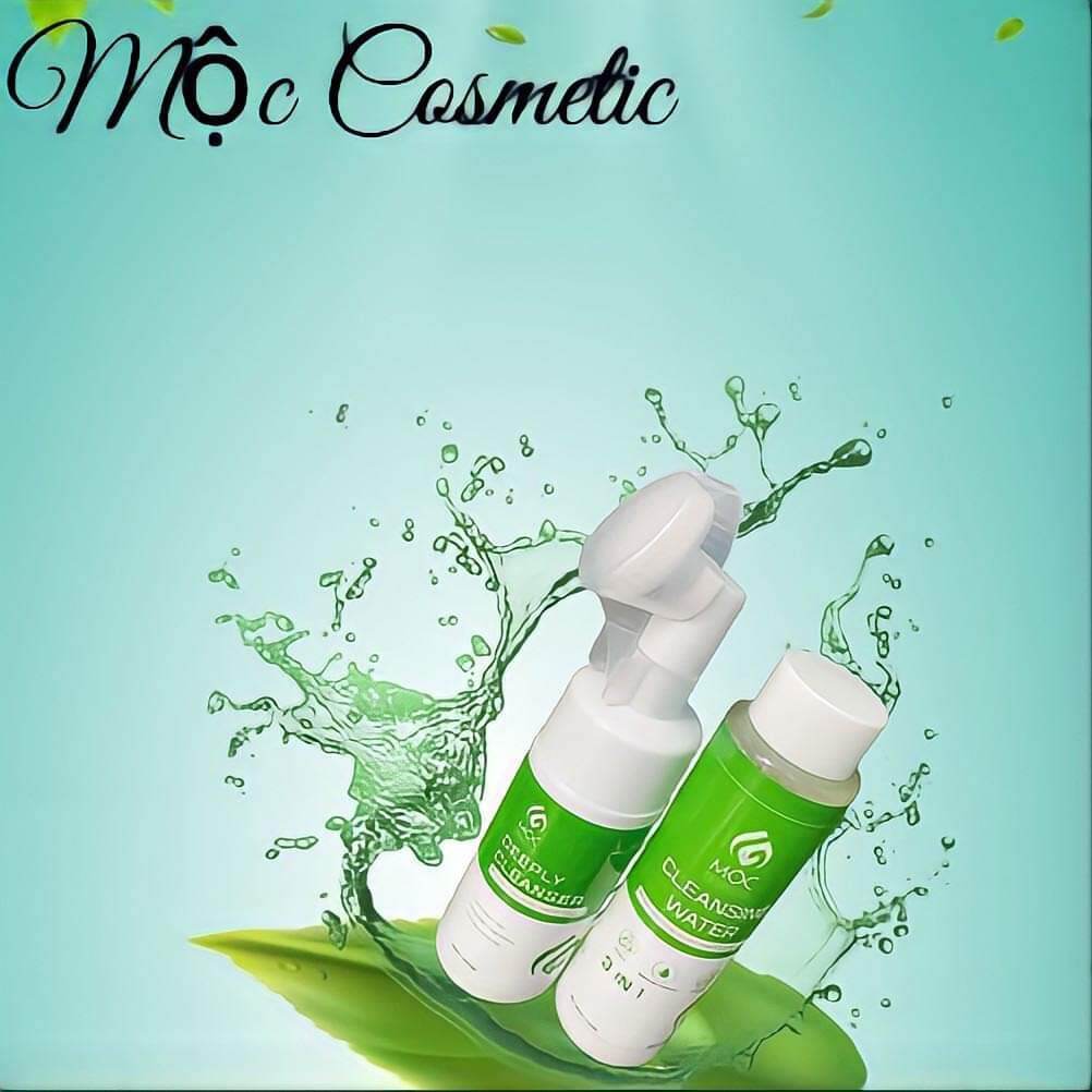 combo tẩy trang hoa cúc và sữa rửa mặt