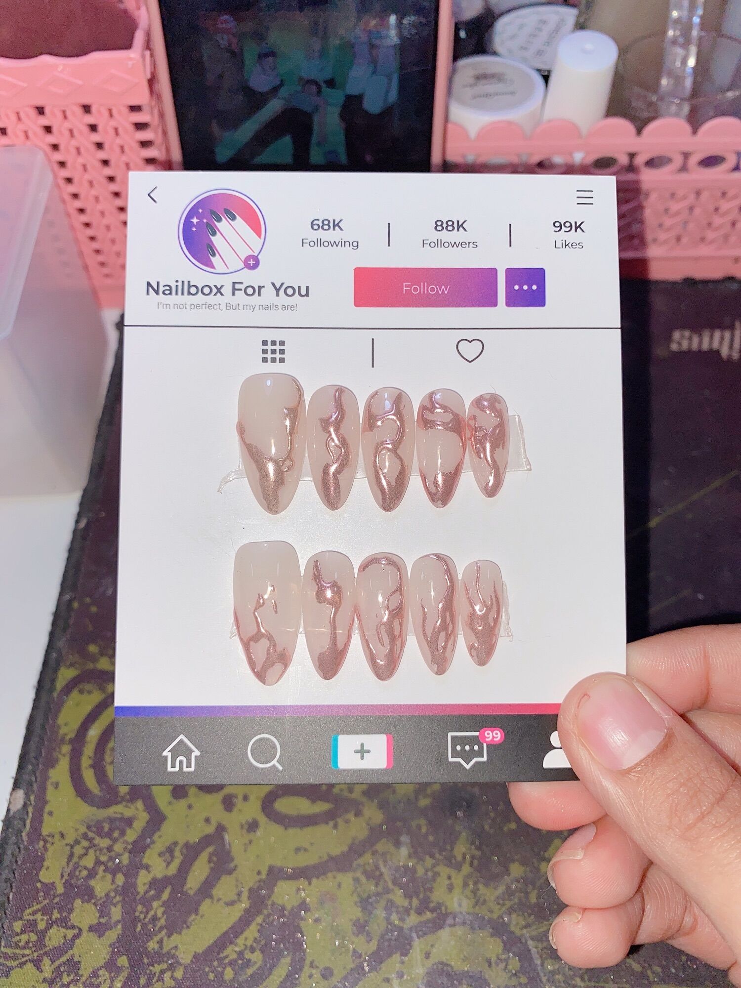 Combo nail của khách