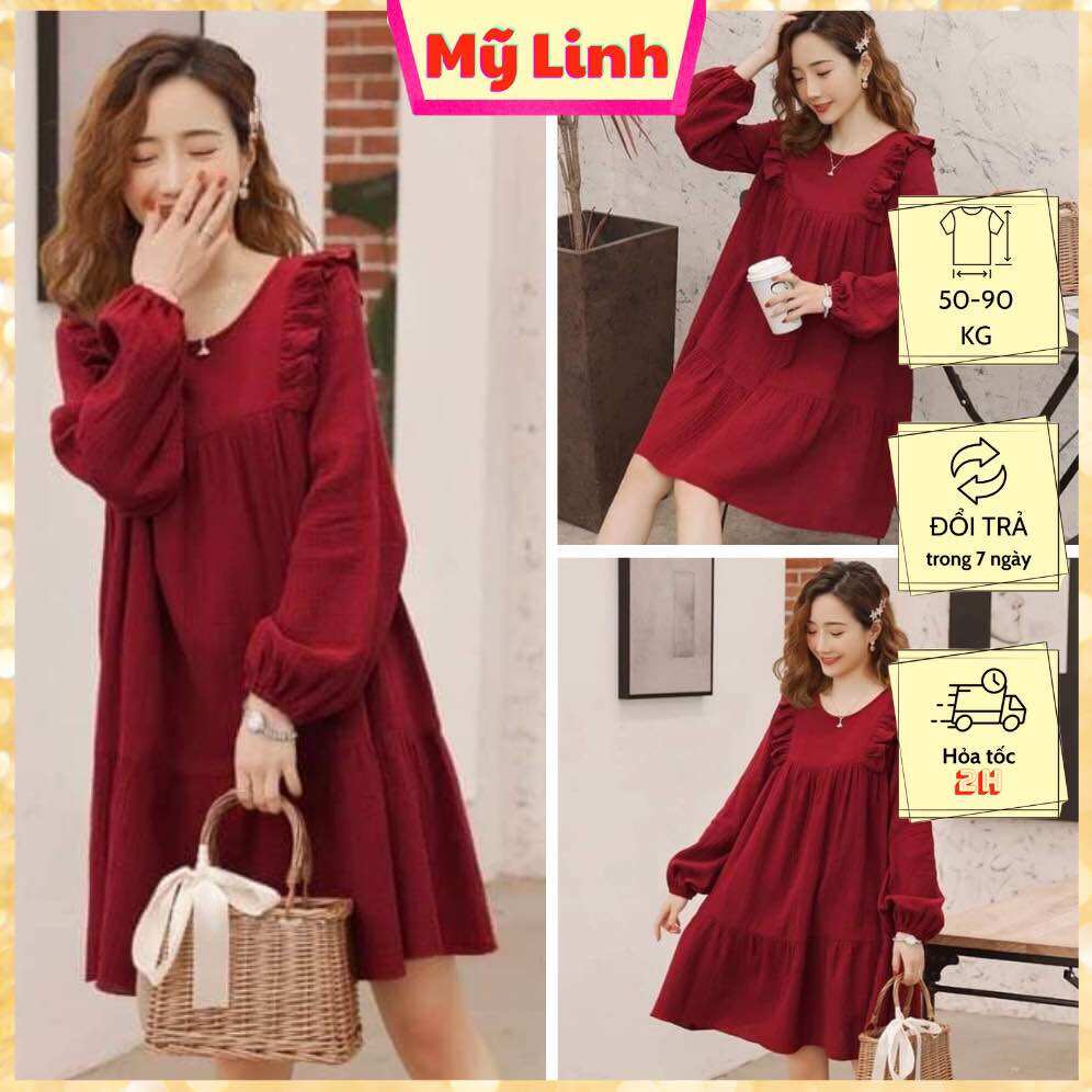 Đầm bigsize thiết kế dáng suông 55-90ký