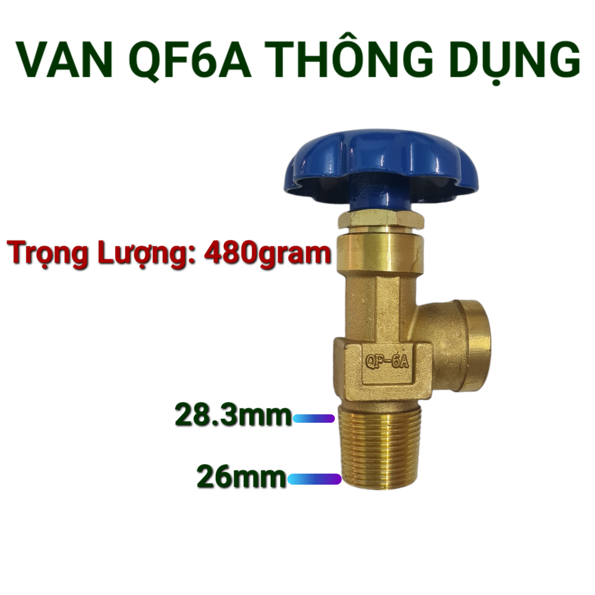 Van đầu bình khí Oxy_Nito_Co2_Argon_QF2C_QF2A_QF2