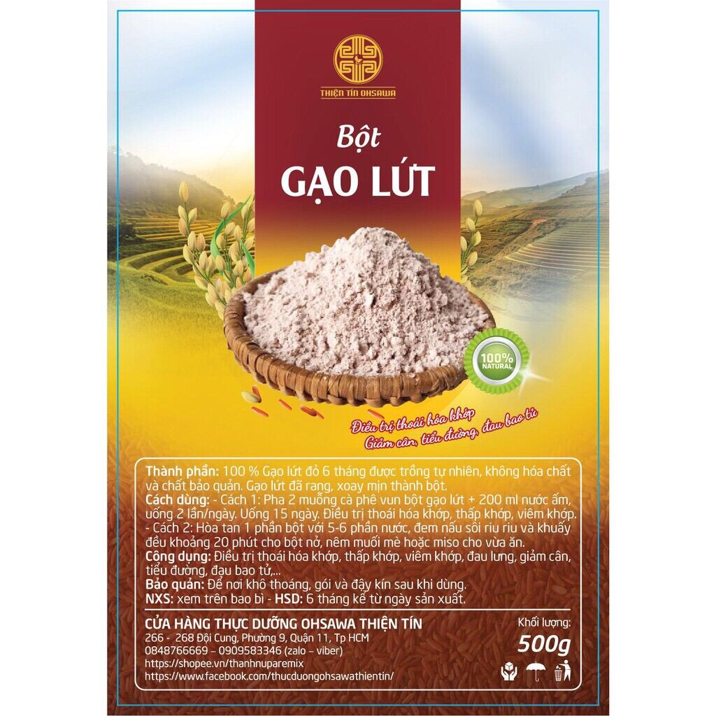 BỘT GẠO LỨT THỰC DƯỠNG GÓI 500G