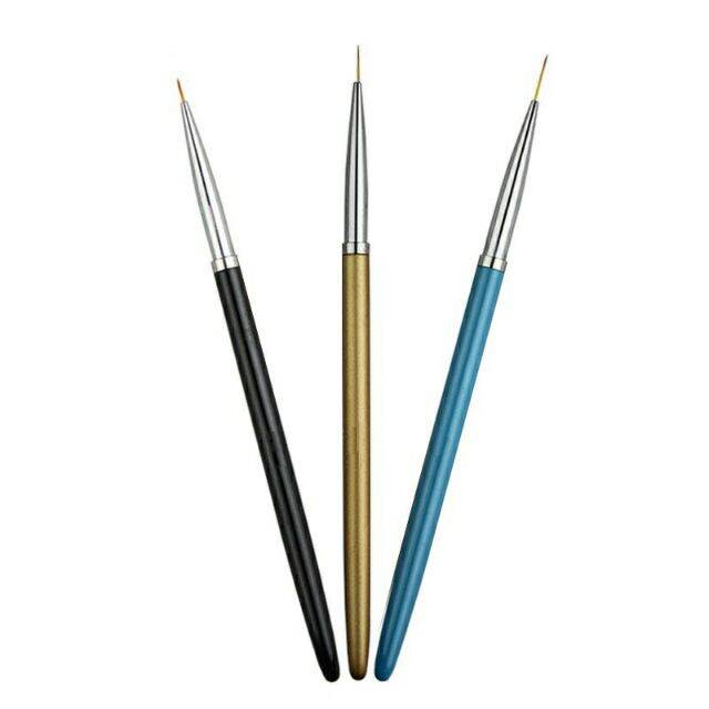Bộ cọ râu 3 chiếc 3 số, bộ cọ vẽ móng làm nail