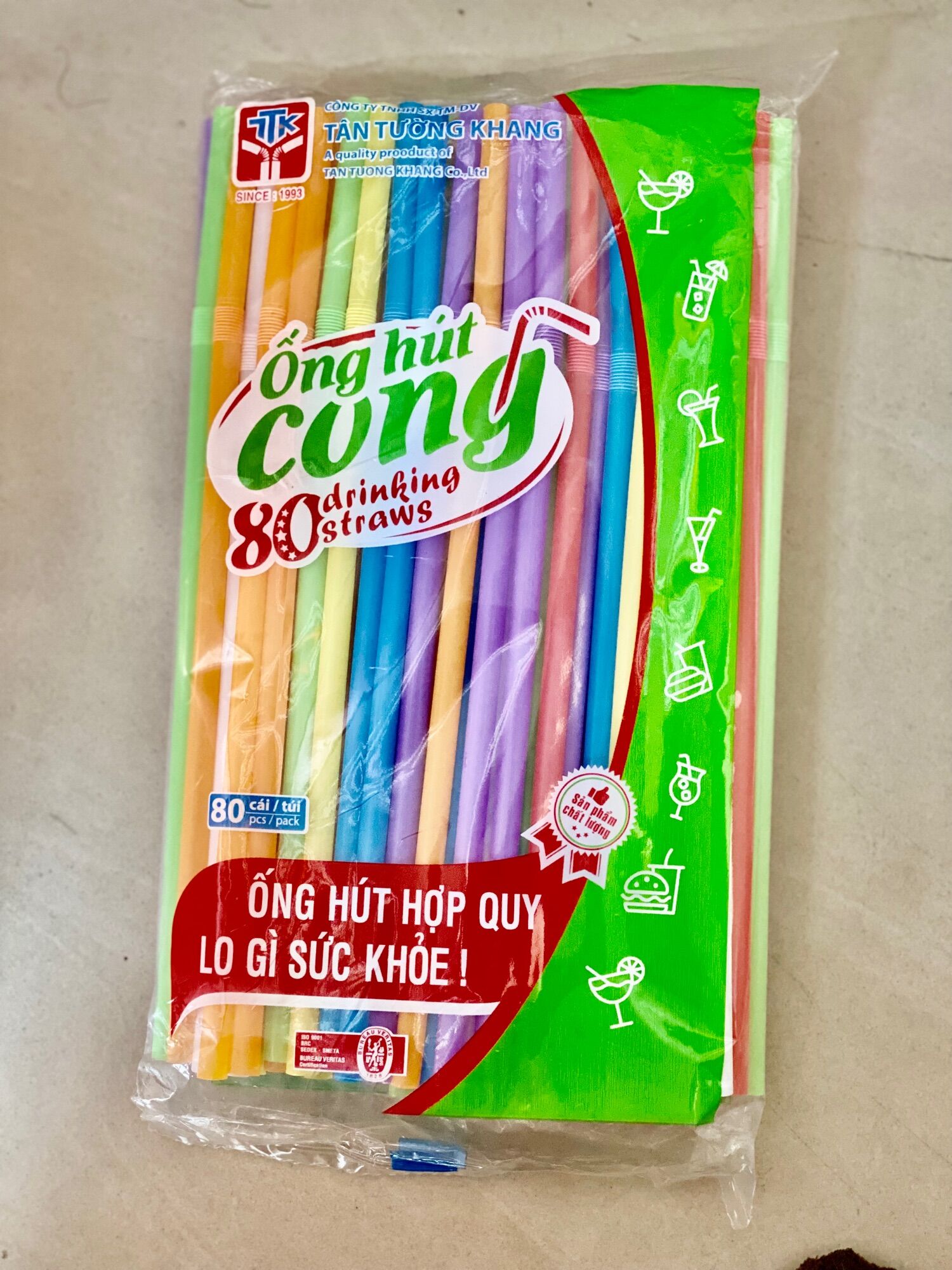 🚀[ Sản Phẩm Bán Chạy ] Ống hút co 80 ống