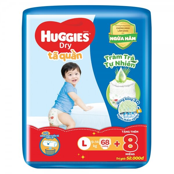 Tã quần Huggies Dry Pants gói cực đại