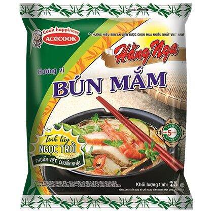 Bún Hằng Nga Hương vị Bún mắm (Thùng 30 gói)
