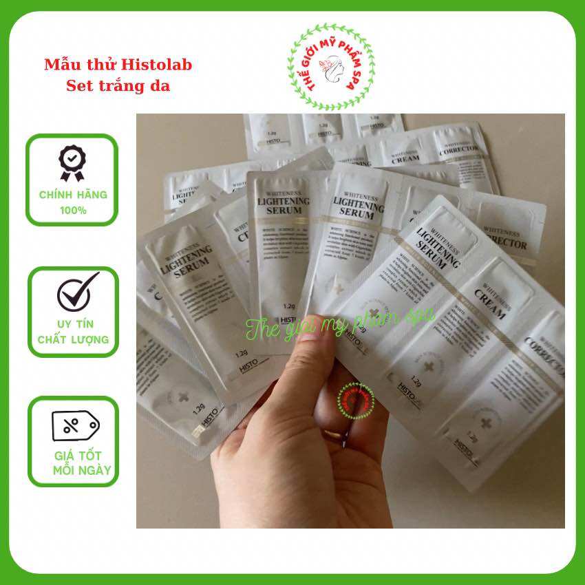 1 Sample Histolab dưỡng trắng da dược mỹ phẩm Histolab Hàn Quốc | Thegioimyphamspa