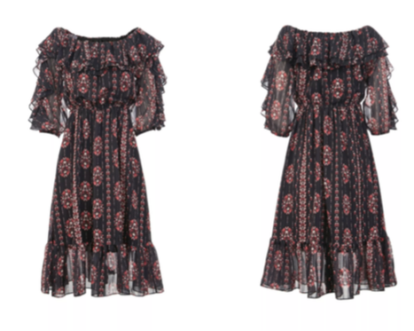 [Size M] Vero Moda Đầm maxi trễ vai eo bo chun newtag