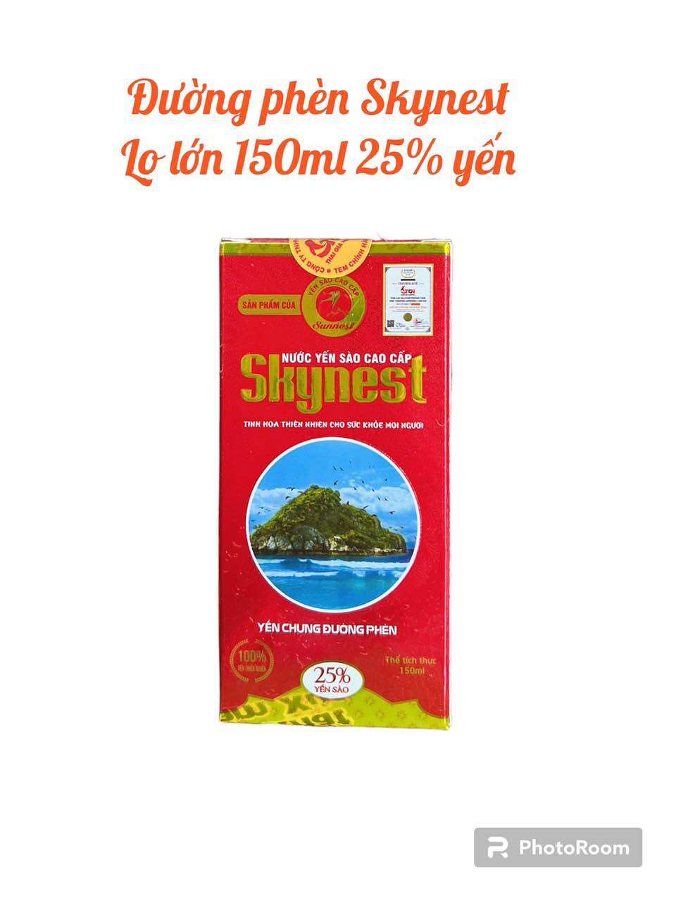 Yến sào đường phèn skynest 25% yến , hũ 150ml dành cho người lớn
