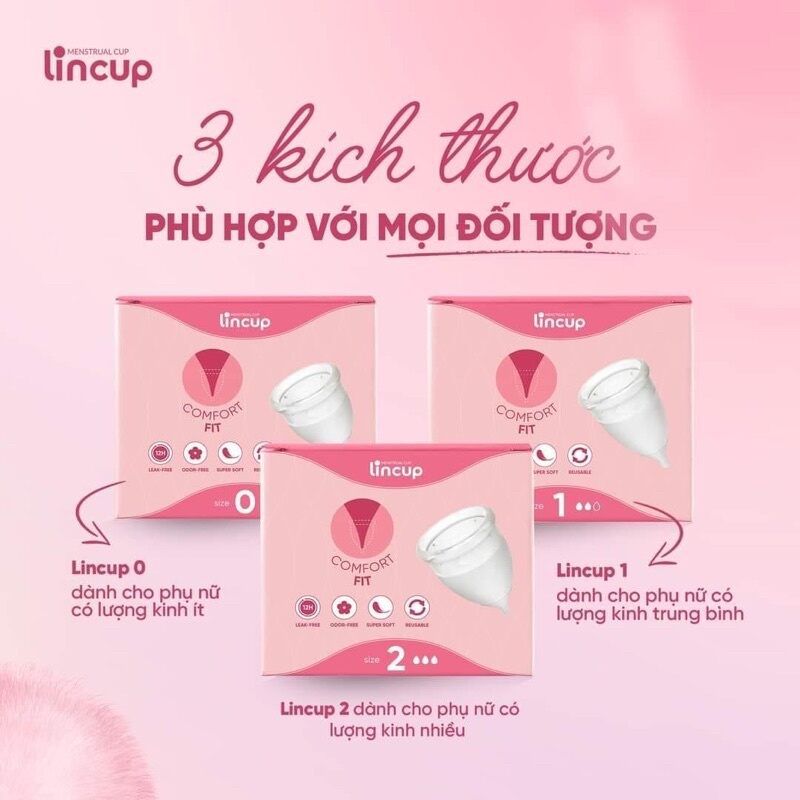 Cốc nguyệt san lincup mỹ chính hãng