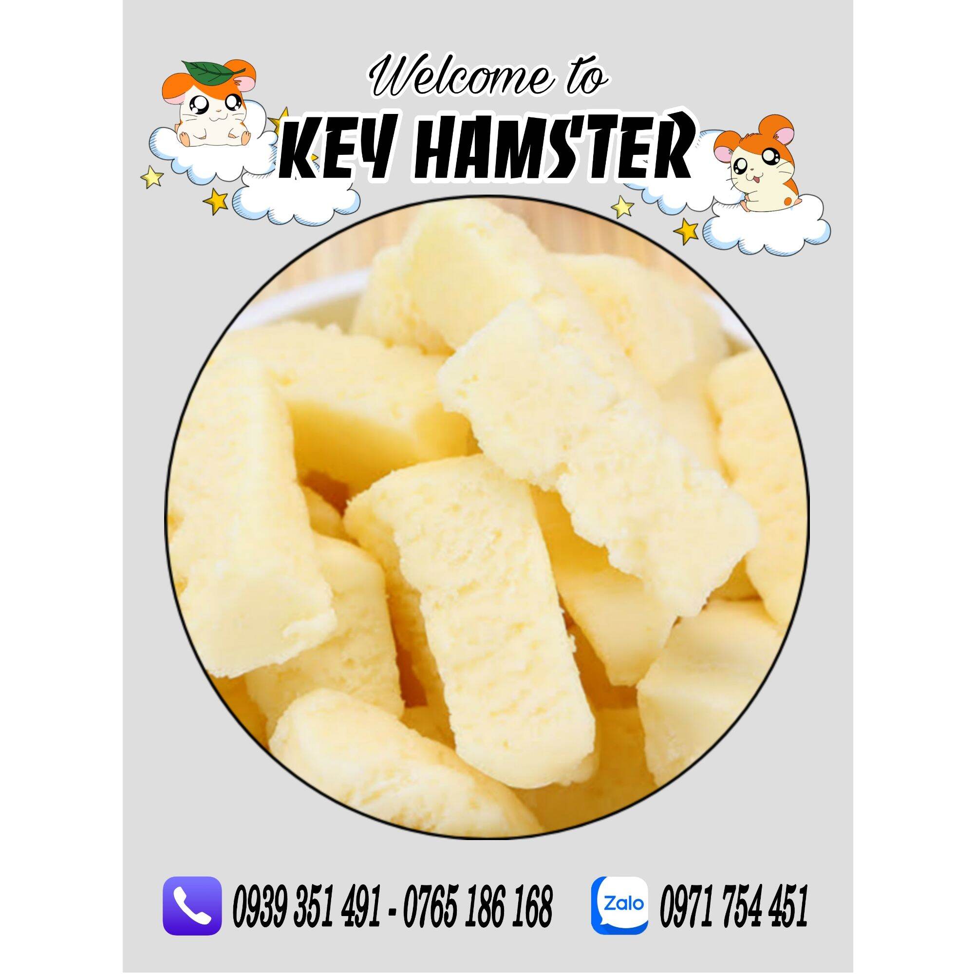 Phô mai xốp - vỗ béo, bổ sung vitamin cho hamster.