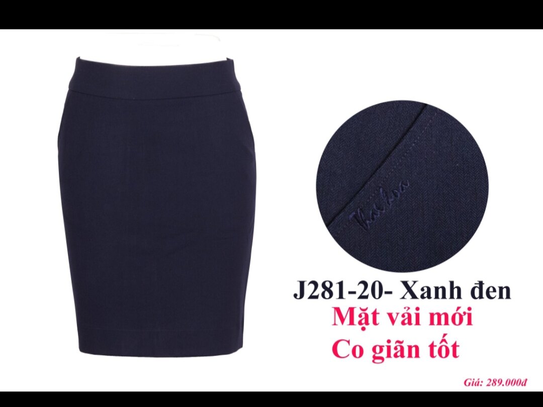 Chân váy công sở Thái Hòa