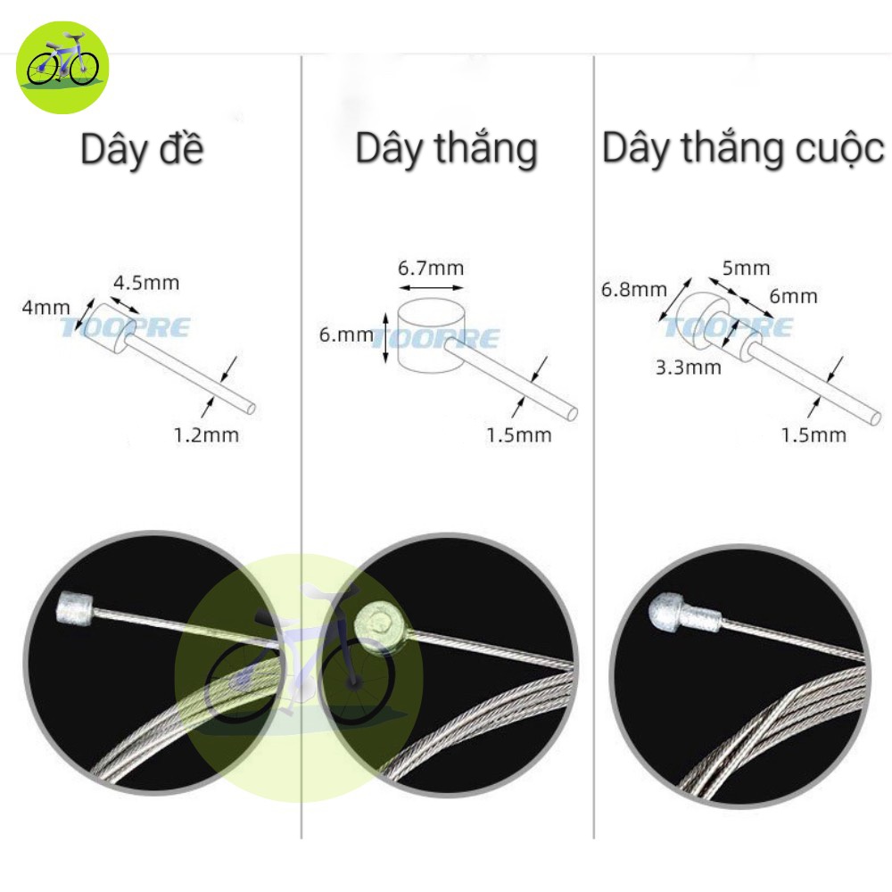 Ruột dây đề / dây thắng xe đạp thép không gỉ inox