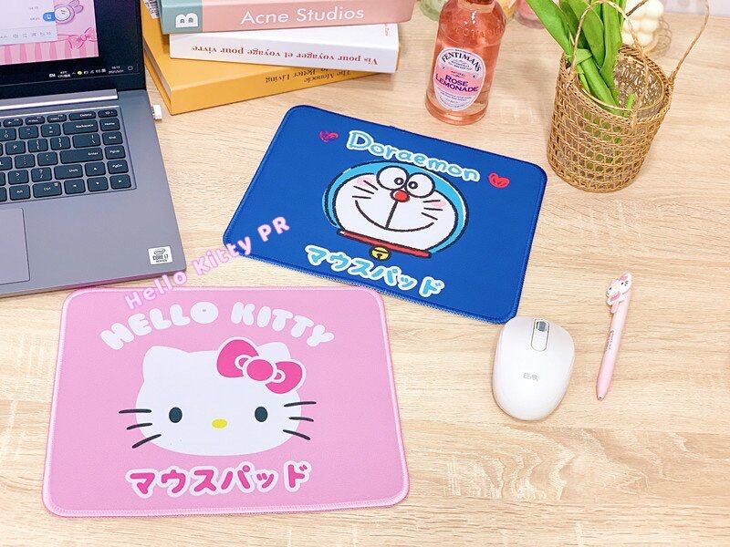Lót chuột - bàn di chuột Hello Kitty - Doremon Doraemon