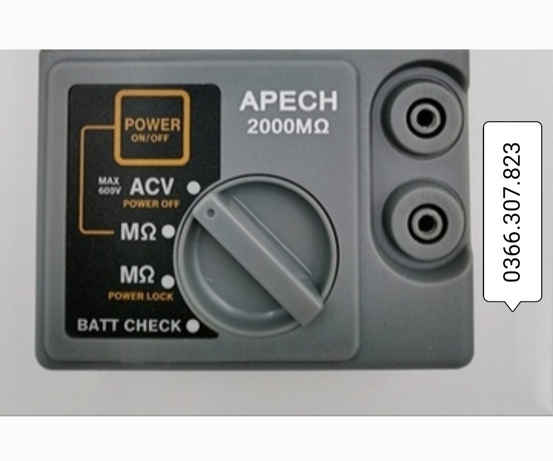 Apech 2000mω, 1000V Insulation Resistance Meter