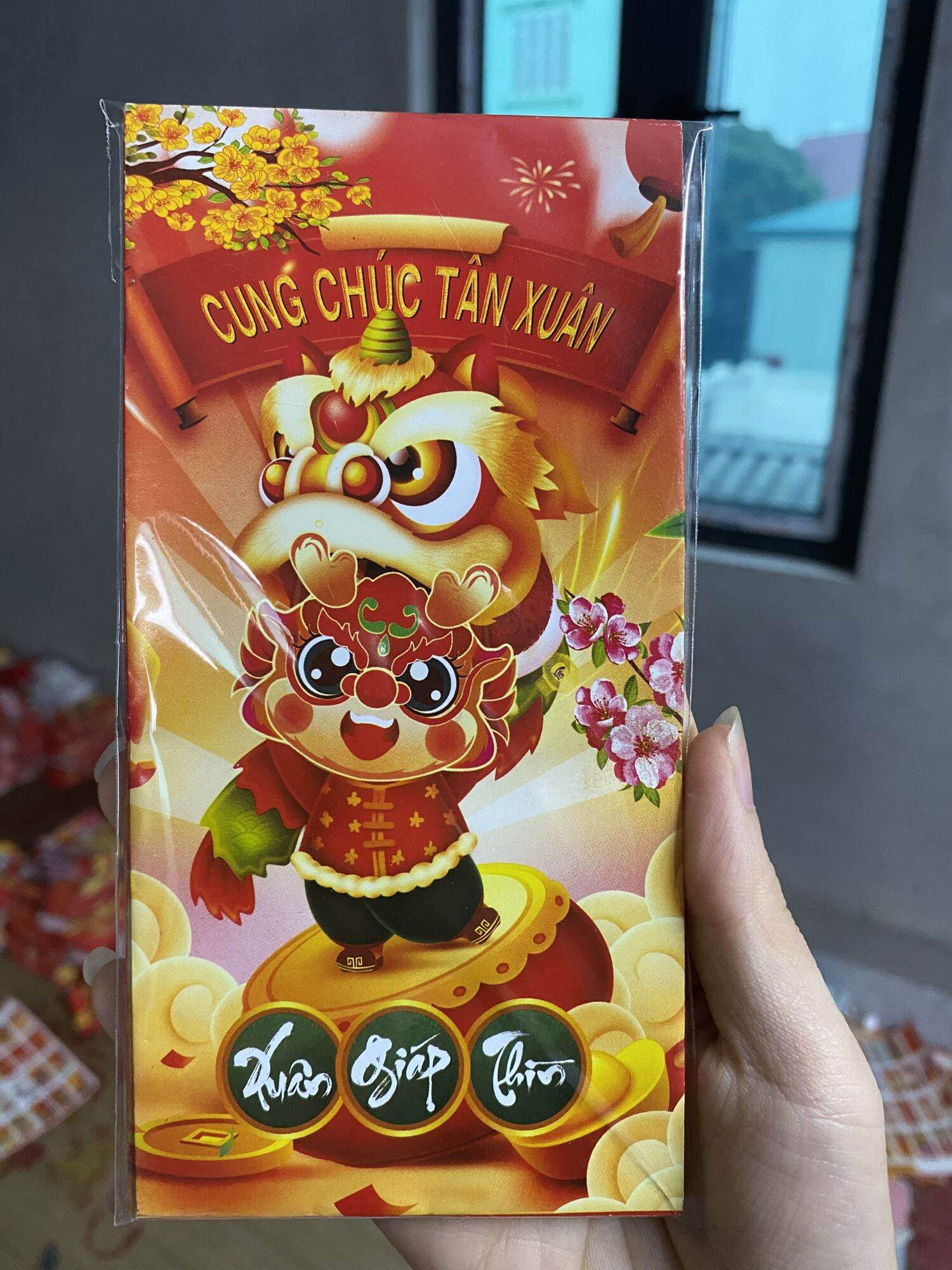Lì xì tết Giáp Thìn 2024 mẫu mới độc lạ, đẹp 10 bao