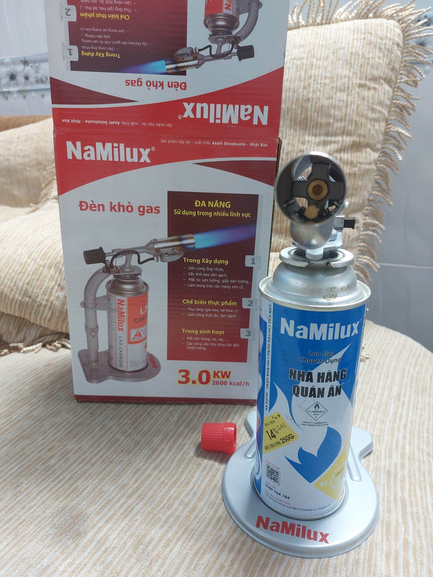 Đèn khò gas có đế namilux