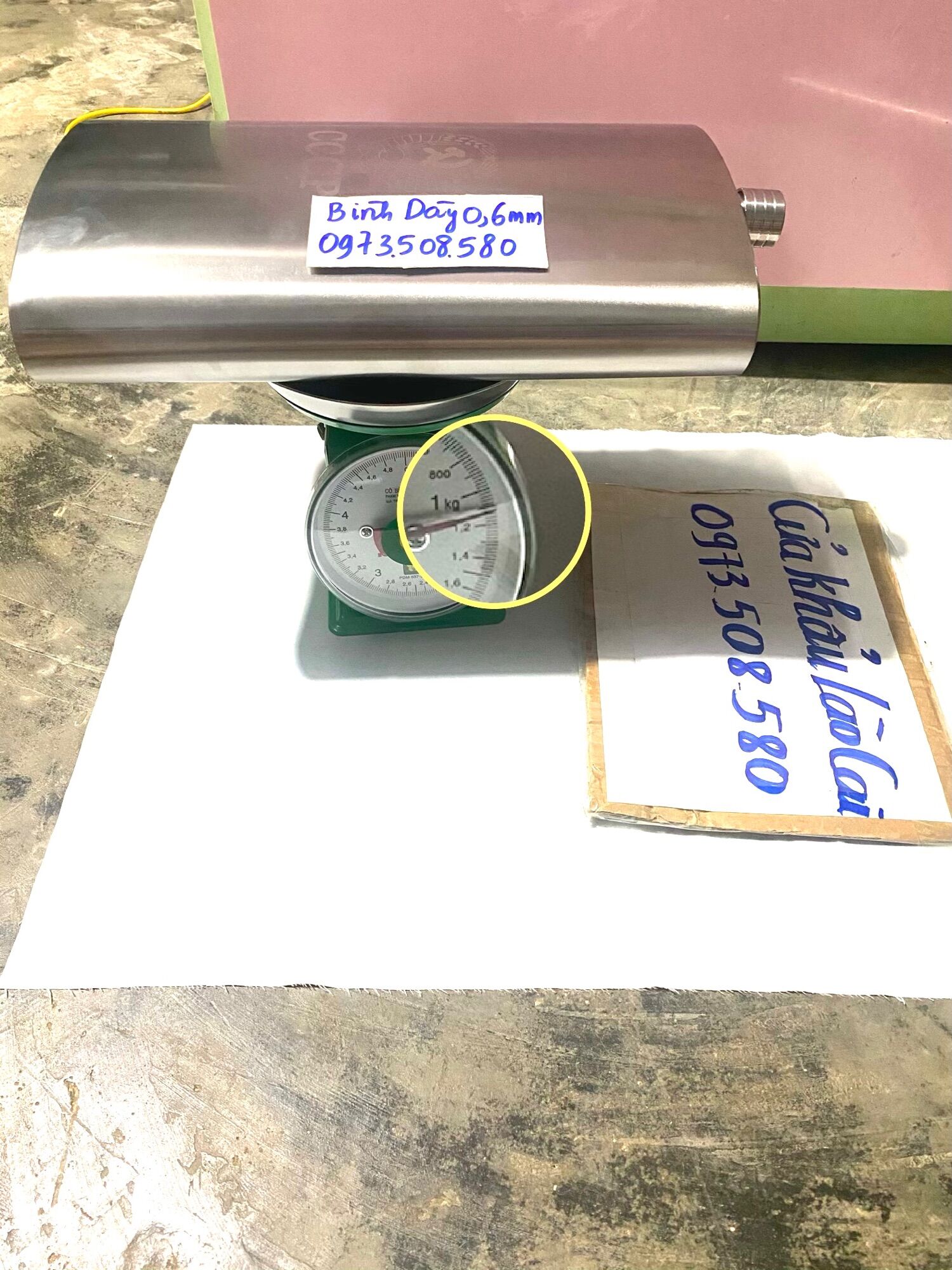 Bình  5,4 lít   tặng kèm túi Da ( 1 ly 20k)