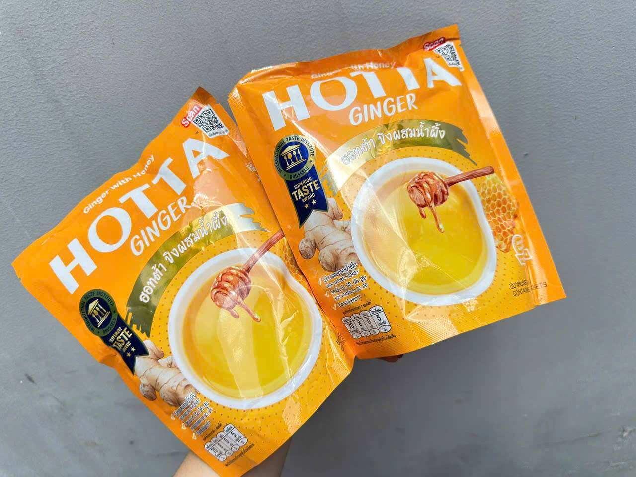 Túi 10 gói trà gừng Hotta thái lan