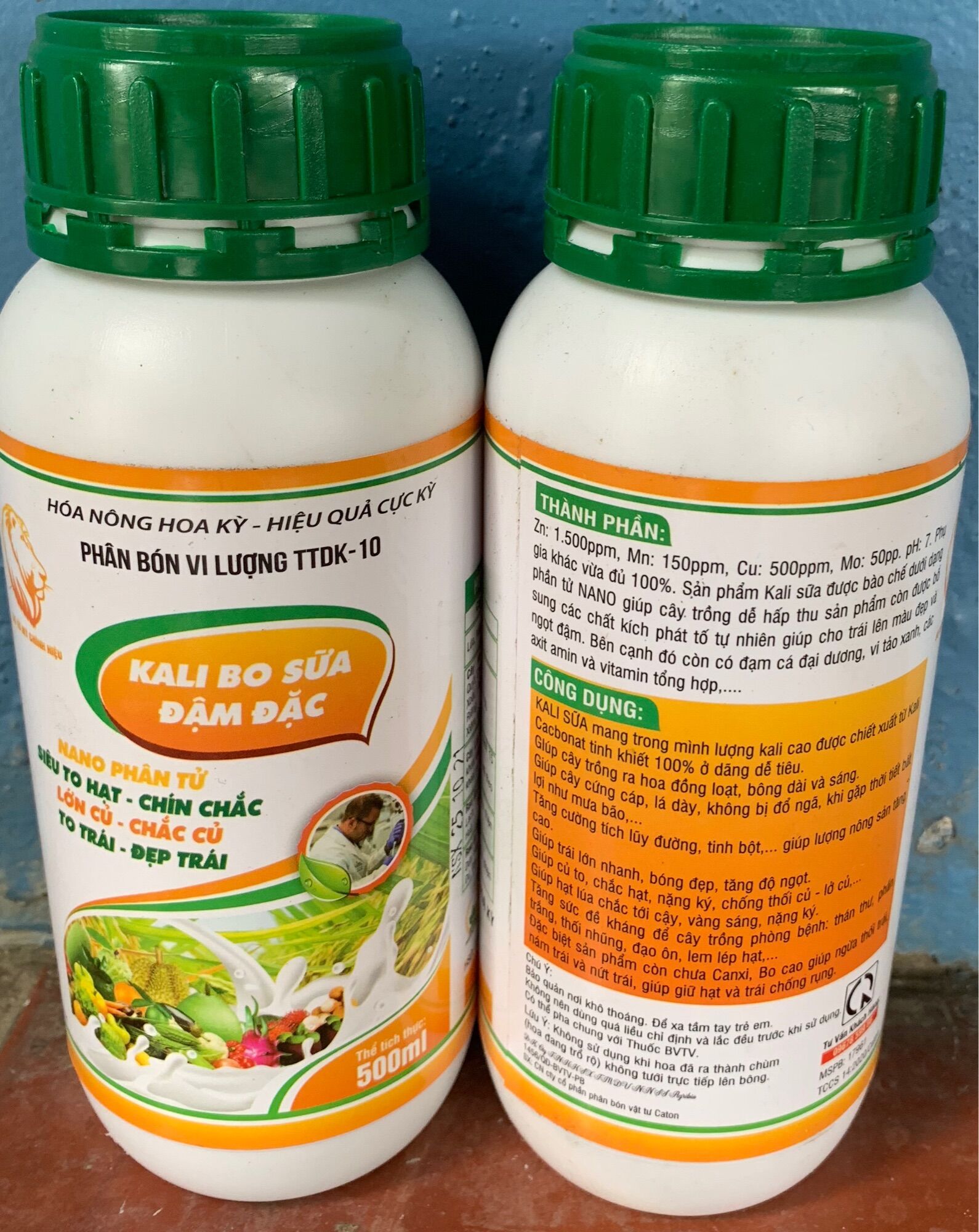 Kali Bo sữa đậm đặc chai 500ml