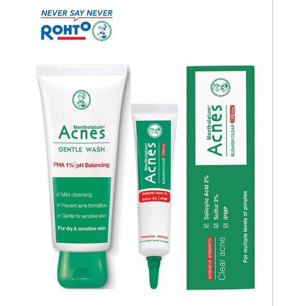 BỘ 3 SẢN PHẨM SẠCH MỤN - KHÁNG KHUẨN CHO DA MẶT ( Hàng Mẫu )