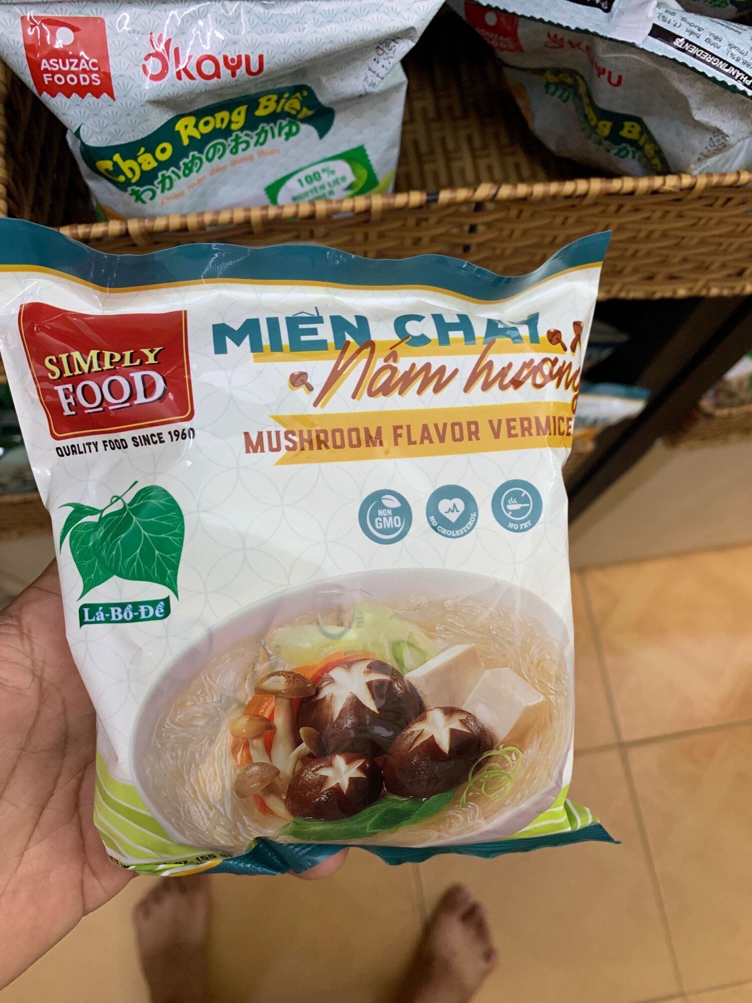 Miến Chay Nấm Hương ( Thùng 15 gói )