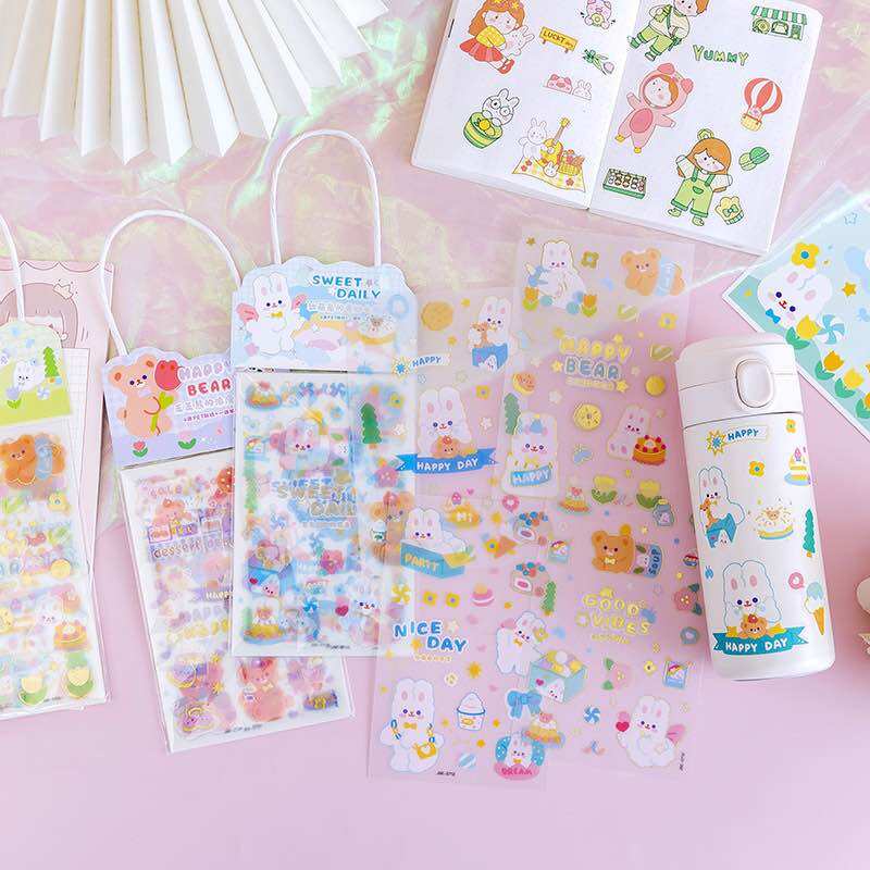 Sticker giỏ xách (3 tấm)