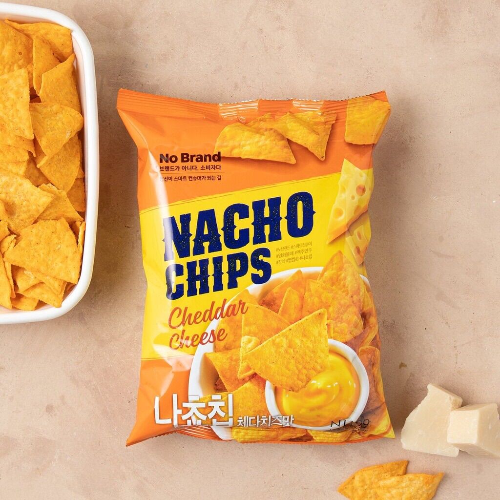 Snack Giòn Nacho Chips No Brand Gói 155G