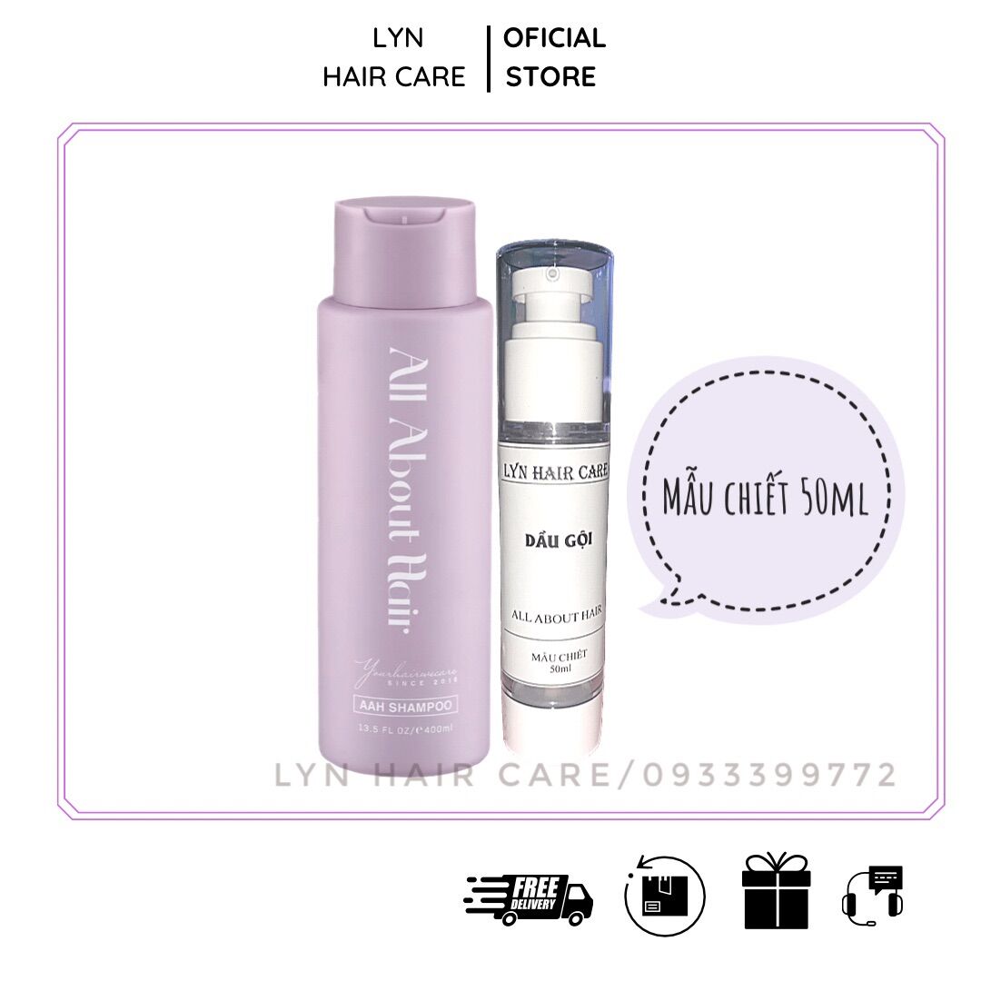 Mẫu chiết 50ml dầu gội all about hair