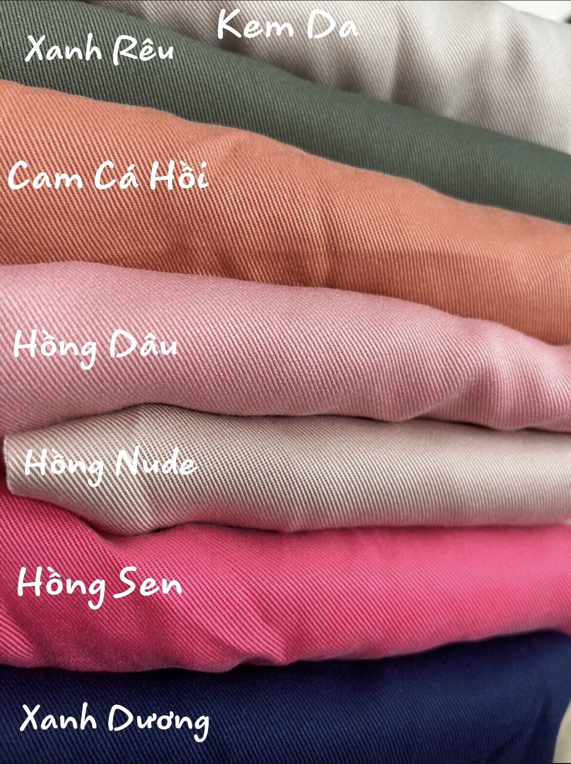Vải Kaki Tole(Lụa) Siêu Mềm Rũ Khổ 1m50