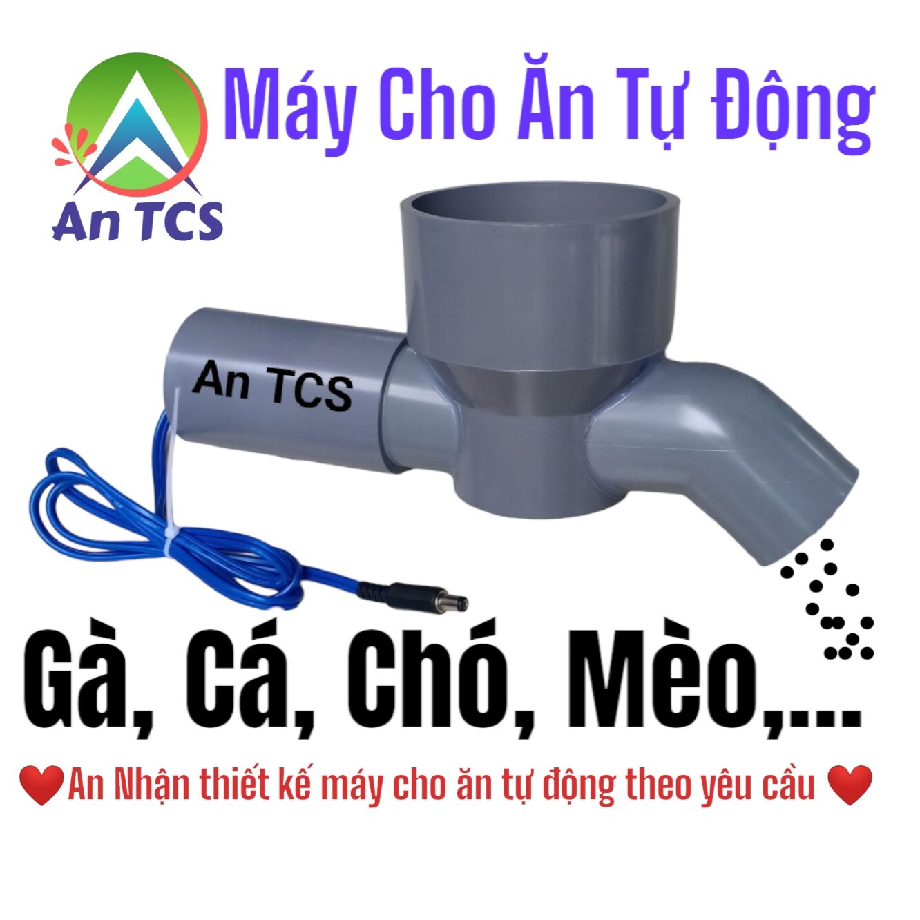 Bộ Máy Cho Cá Gà ăn Wifi V7-A8 An TCS