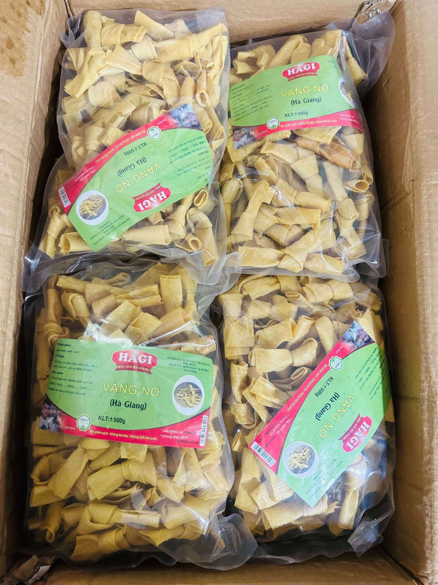 Váng đậu khô hagi cuộn nơ