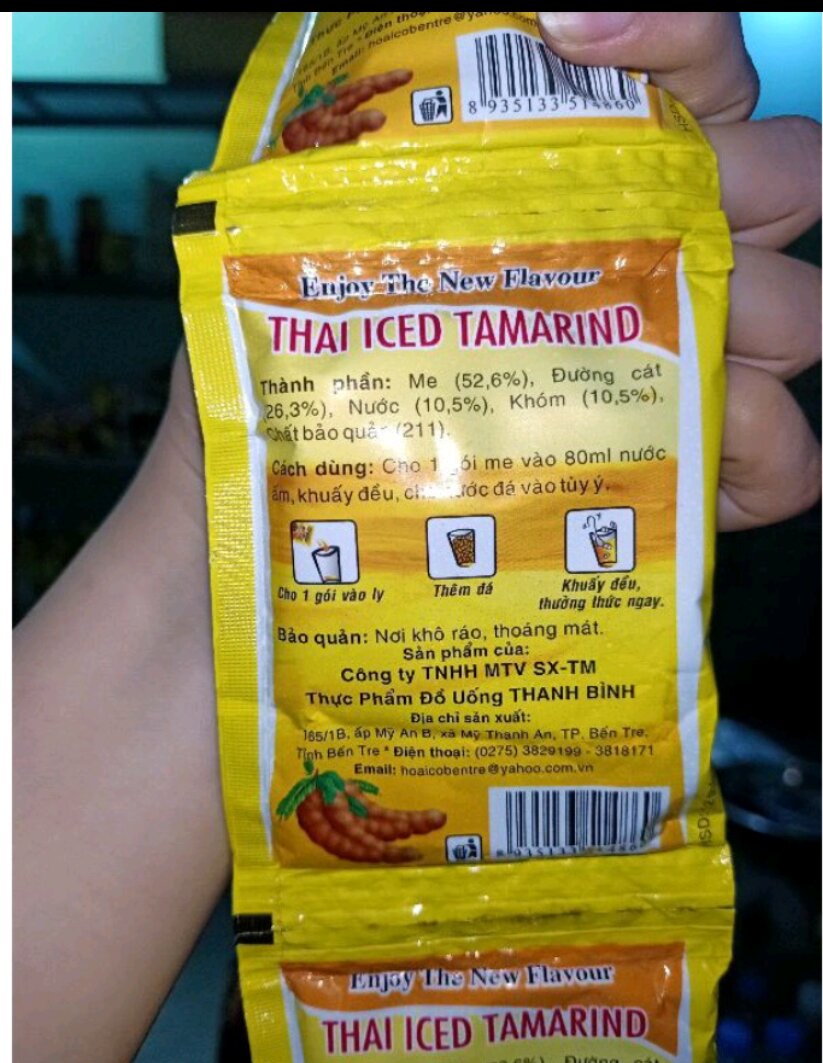 Đá me Thanh Bình hộp giấy-900gram(24 gói)