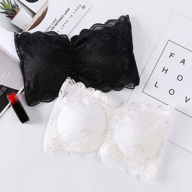 Áo bra ren không dây kèm mút cài sau siêu mềm