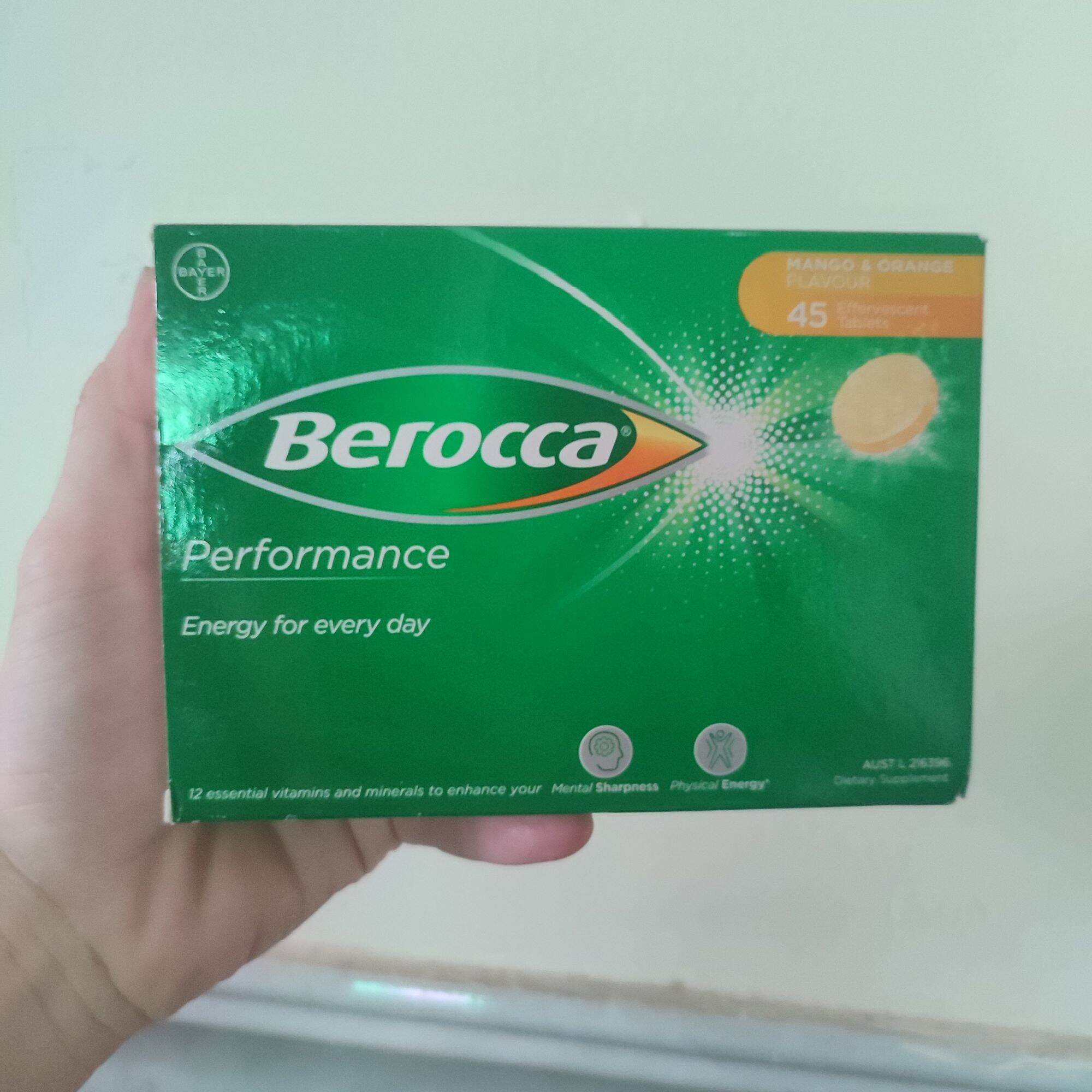 Viên sủi Berocca Úc 45 viên/ hộp ( Date 26)