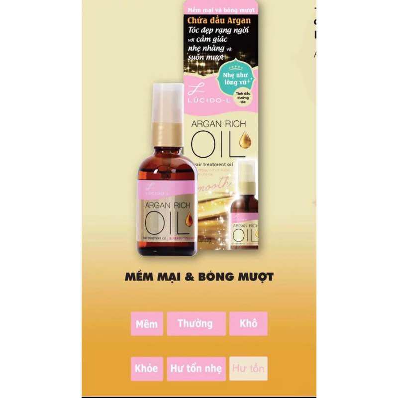 Tinh dầu dưỡng tóc lucido - l argan rich oil 60ml