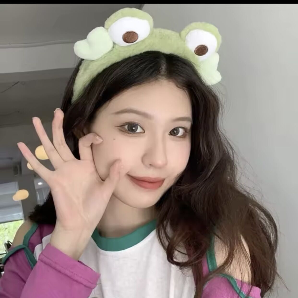 Băng đô ếch xanh siêu dễ thương