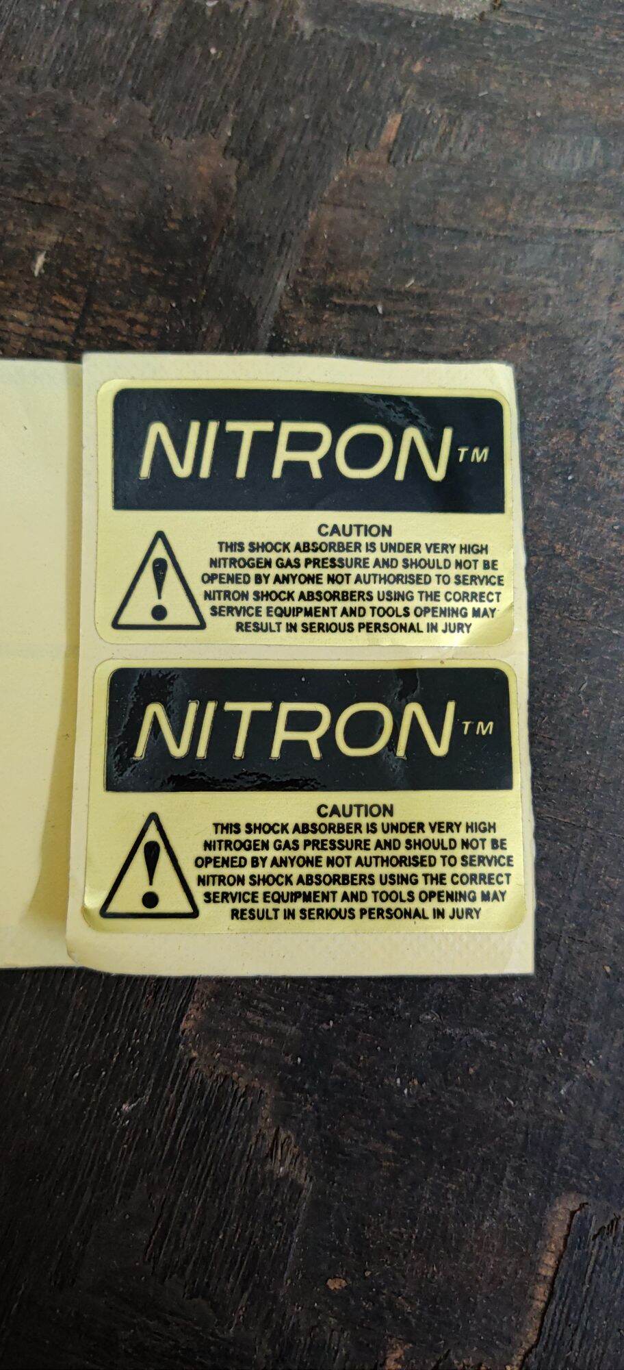 Tem Nitron/RCB mạ vàng dán phuộc ,dán xe