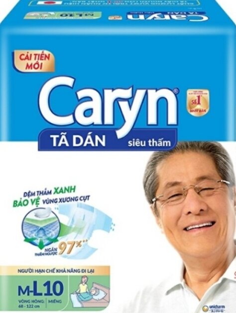 Tả người lớn Caryn M10 L10 Xl10+1m và tấm đệm lót L10 L20 xl14