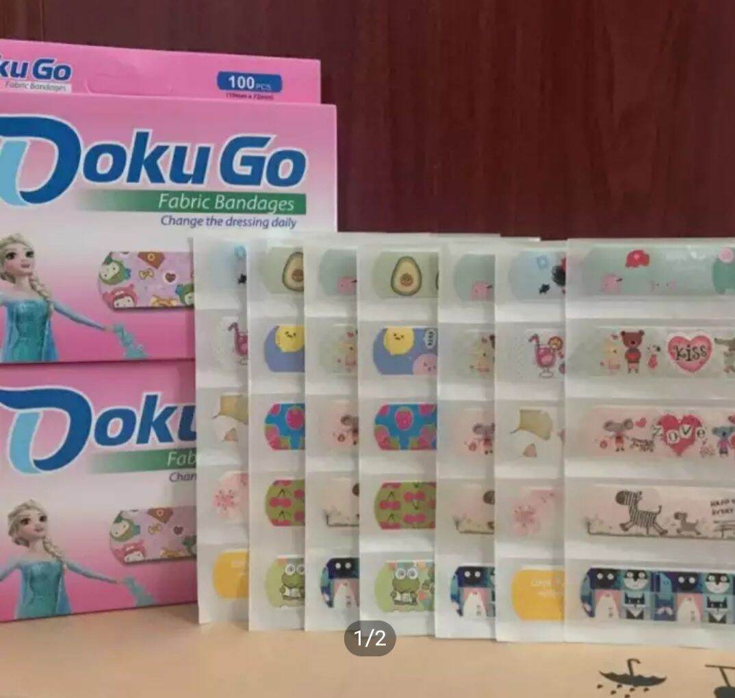 Băng Dính Cá Nhân Hình Cute Hộp 100 Pcs