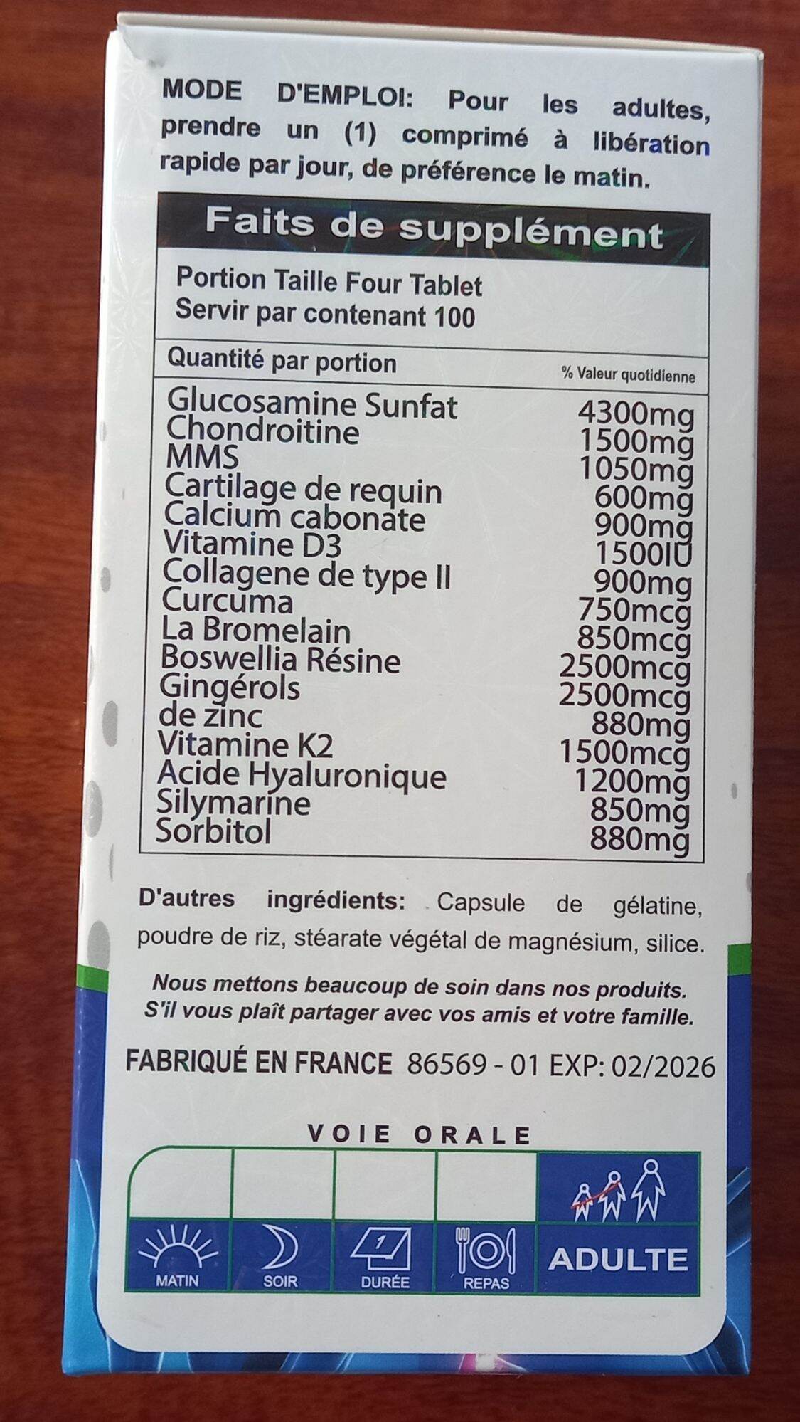 Thực phẩm bổ sung glucosamin