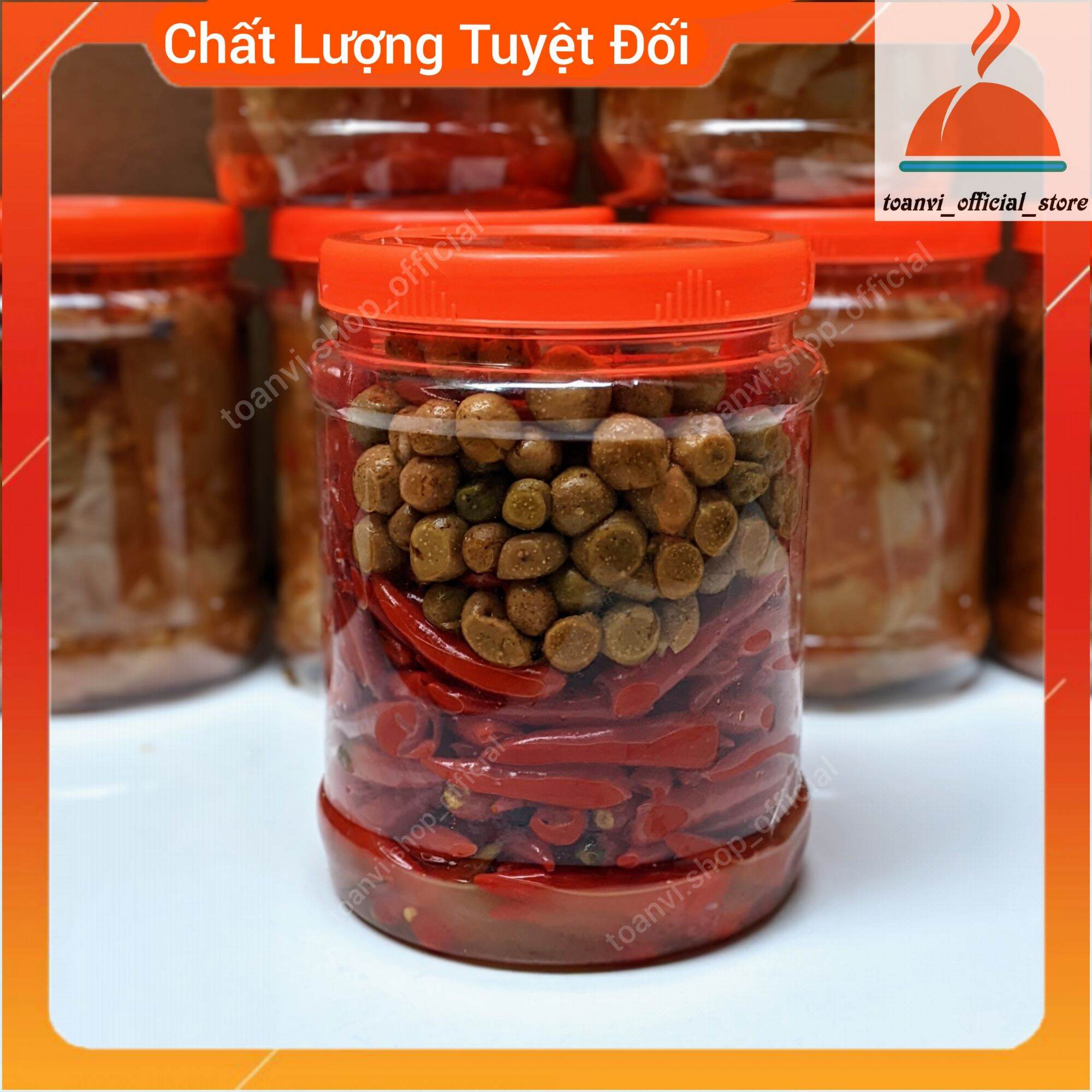 Ớt tươi ngâm mác mật đặc sản lạng sơn lọ 1kg
